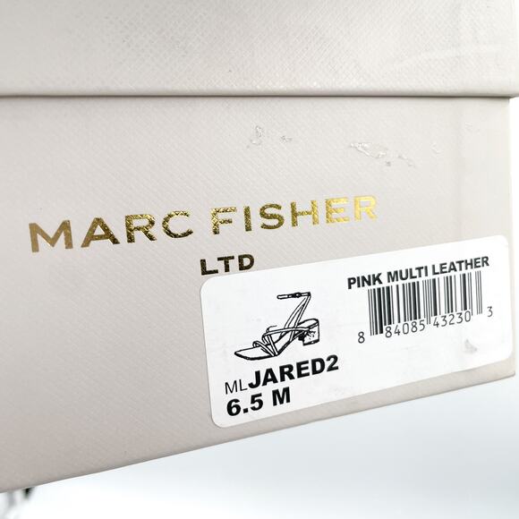 Marc Fisher Jared Sandals Pink Multi Snake Print Leather Ankle Strap Sz‎ 6.5 - Picture 11 of 11